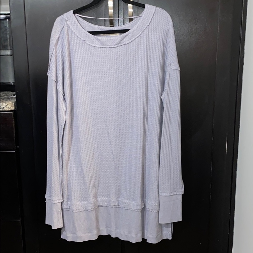 Free People Grey Long Sleeve